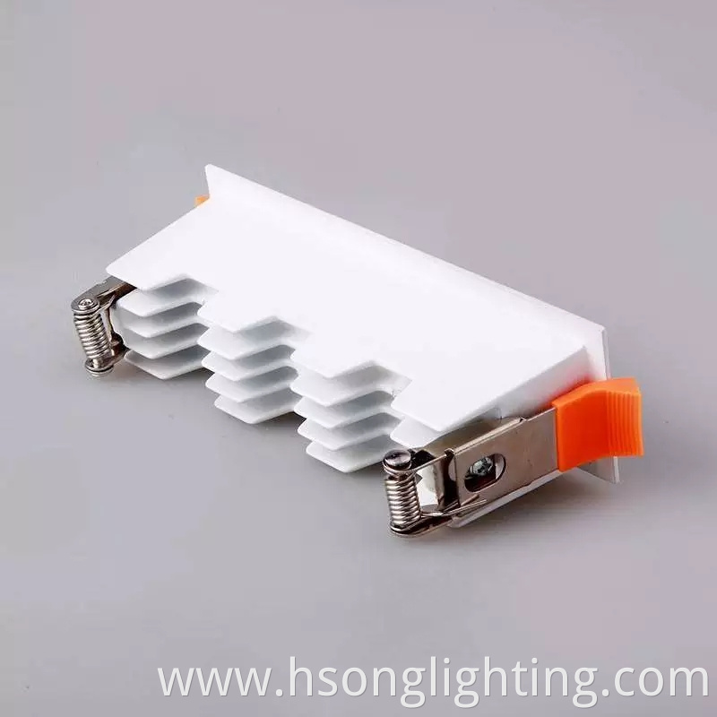 2021 hot selling aluminum led square trimless downlight